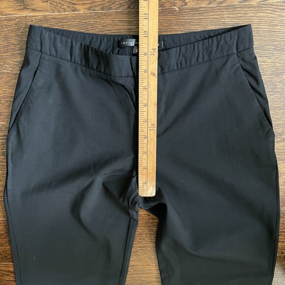 Black Theyskens' Theory Ankle Pants-Size-Size 0 - Picture 5 of 6